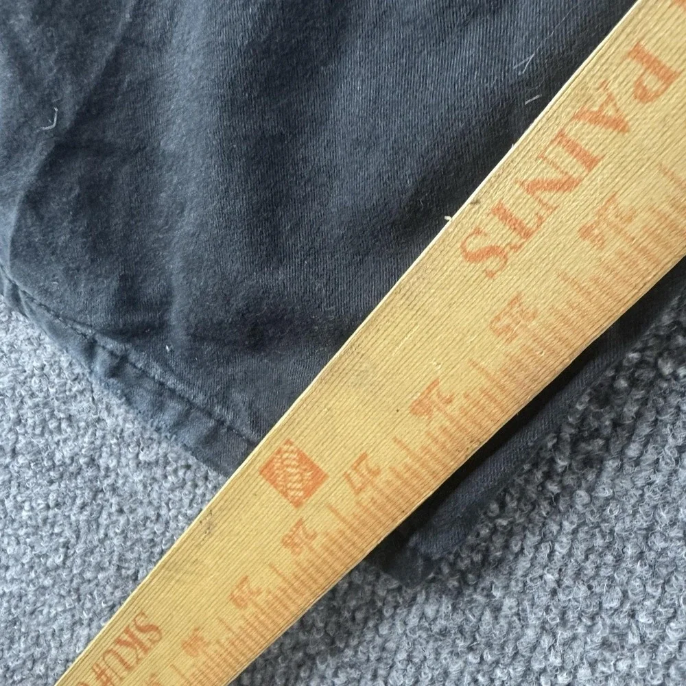 Wrangler Cargo Pants Mens 36x28 Black Relaxed Canvas Stretch Workwear Pockets